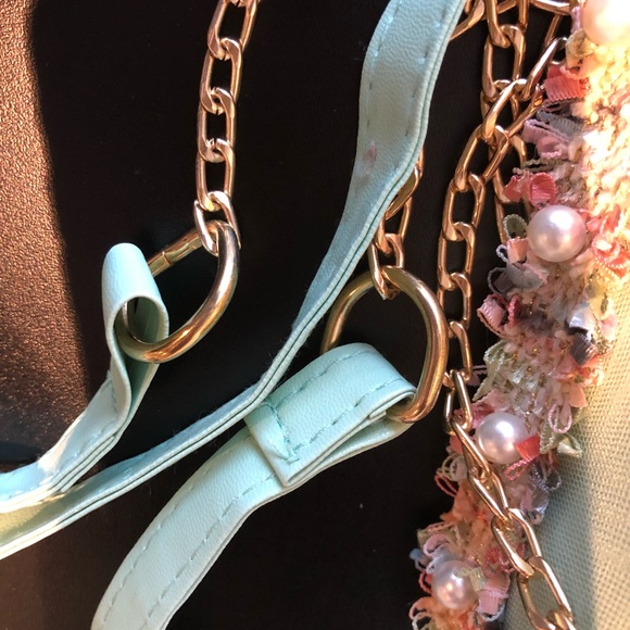 Ladies Square Flower Shoulder hand bag (Brand new) - Picture 5 of 8